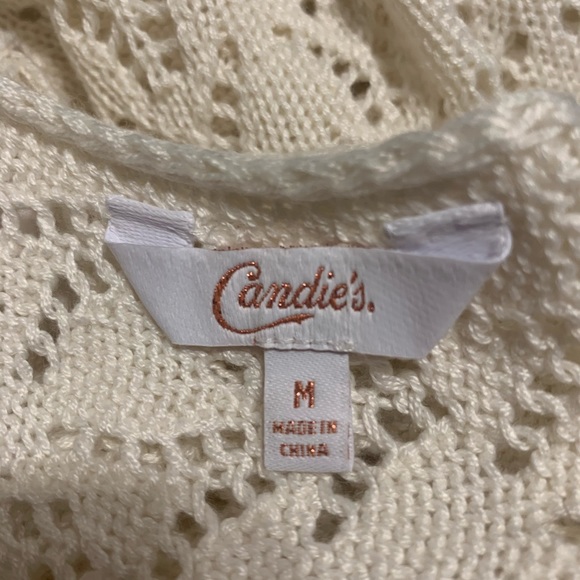 ⭐️NWT Candie’s Ivory Silk Sweater - Picture 4 of 4